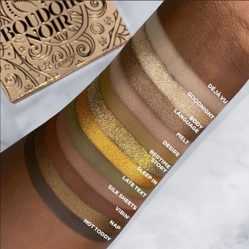 NWT ❤️DISCONTINUED❤️ BOUDOIR NOIR COLOURPOP CP EYESHADOW PALETTE - Picture 3 of 9